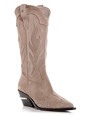 Anine Bing Women's Tania Western Embroidered Boots