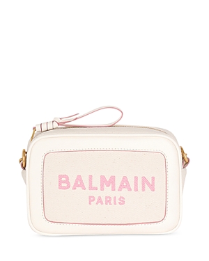 Balmain B-Army Canvas Clutch Bag with Leather Details