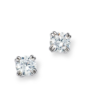 Bloomingdale's Certified Diamond Round Stud Earrings in 14K White Gold featuring diamonds with the DeBeers Code of Origin, 0.30 ct. t.w. - 100% Exclusive