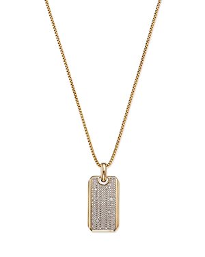 Bloomingdale's Men's Diamond Dog Tag Pendant Necklace in 14K Yellow Gold, 0.50 ct. t.w. - 100% Exclusive