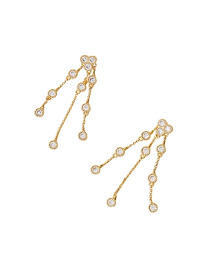Maje Cubic Zirconia Chain Drop Earrings