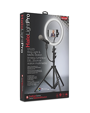 Tzumi On Air HaloLight Pro 10 Led Ring Light with Large Tripod Floor Stand