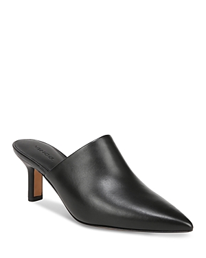 Vince Women's Penelope Leather Pointed Toe Mules